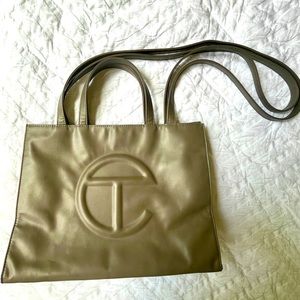 TELFAR Medium Tote in Taupe/Gray